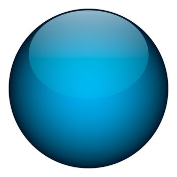 A blue orb - it works as a great planet, button, or other art element.