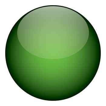 A green orb - it works as a great planet, button, or other art element.