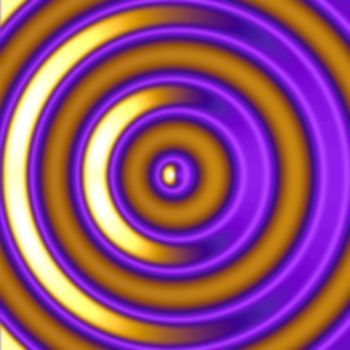 gold and purple circular swirl