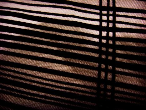 Black stripes background on fabric