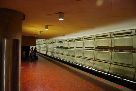 The Washington, DC Union Station Metro stop.