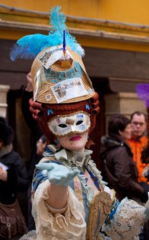 Mask in the Venice carnival