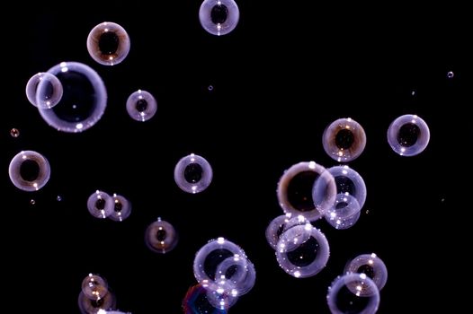a background of purple colored floating bubbles