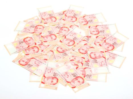 close up of a heap of money