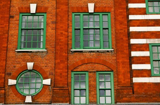 Facade of the house in London