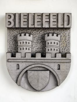 Coat of arms, city of Bielefeld, Germany. 