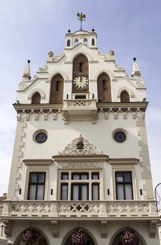 Administration building. Typical Polish architecture in Rzeszow.