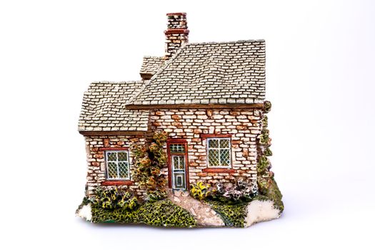 Replica of an country house on White Background