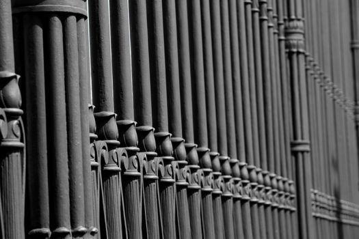 old cast iron fence