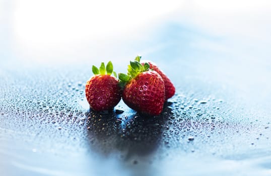 red and fresh strawberies