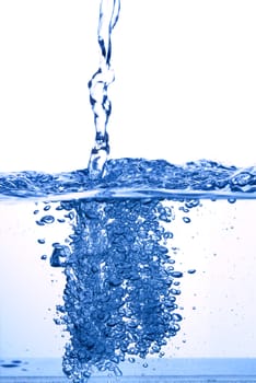 photo of water spalsh on white background