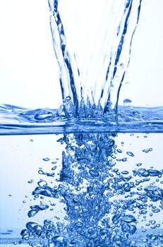 photo of water spalsh on white background