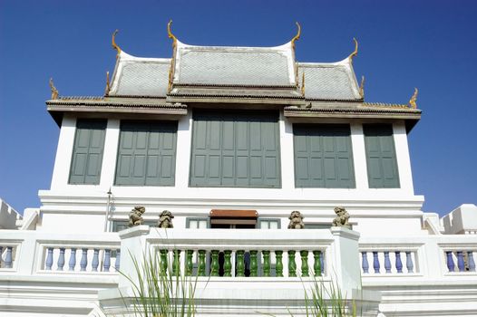 Thai pavilion in sunnyday, Bangkok Thailand.