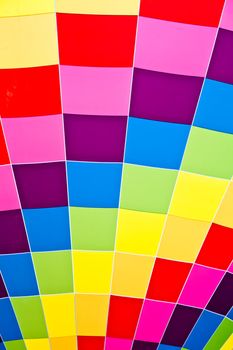 During a sunny day it's easy to observe these vivid colors on a fire balloon