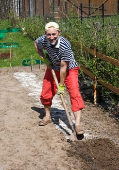 Spring works in the garden