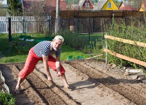 Spring works in the garden