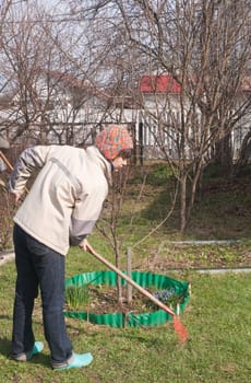 Spring works in the country