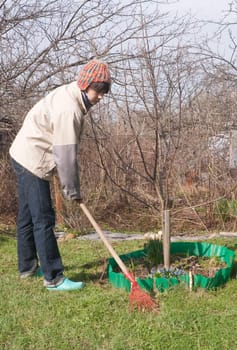 Spring works in the country