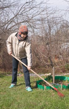 Spring works in the country