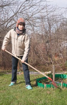 Spring works in the country