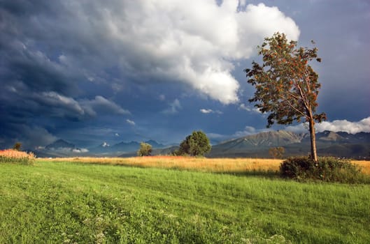 Tatra Mountains storm landscape