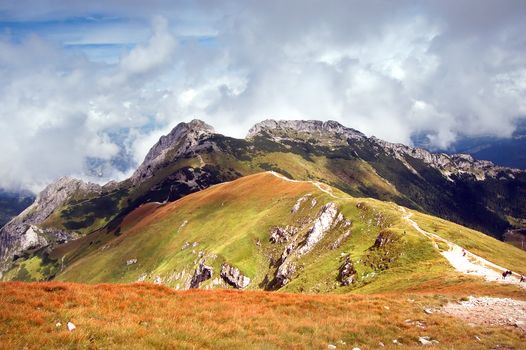 Tatra Mountains landscape (Giewont peak)