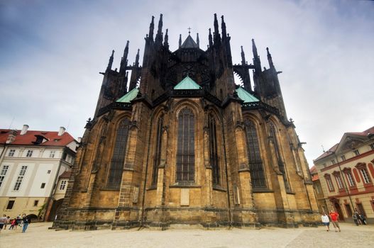 Prague. View of St. Vitus Cathedral