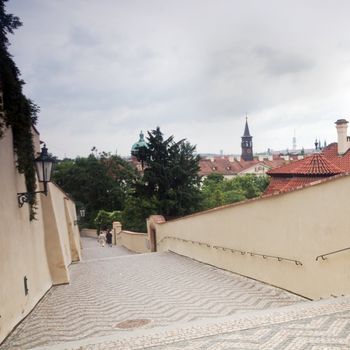 Prague. Old, charming street - Hradcany