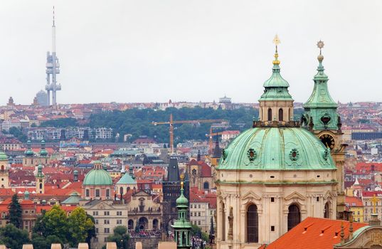 Prague, Mala Strana. View from Hradcany.