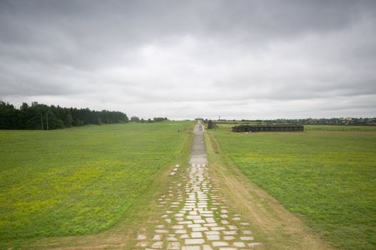 Majdanek - German concentration camp in Poland. 