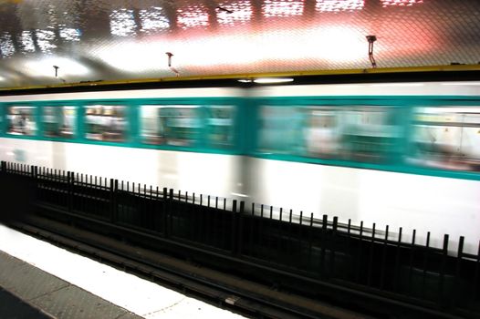 Underground motion subway