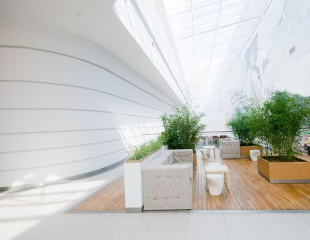 Modern business interior. Very spacious and clean