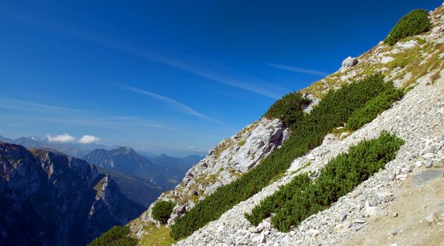 Mountains landscape. Tatra colorful picture