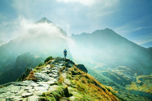 Mountains landscape. Tatra colorful picture