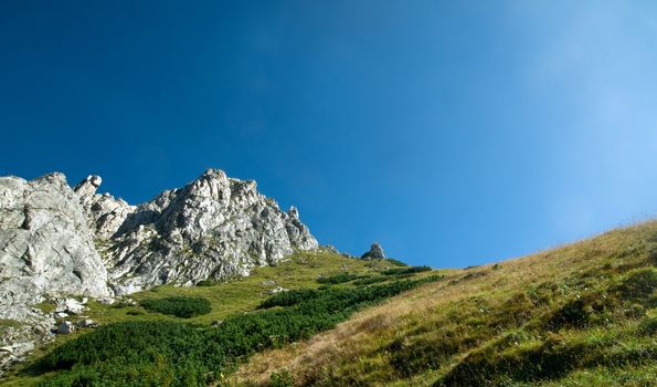 Mountains landscape. Tatra colorful picture