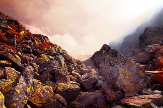 Rocky mountains landscape. Tatra mountains