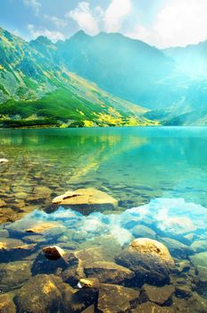 Mountains landscape. Tatra colorful picture