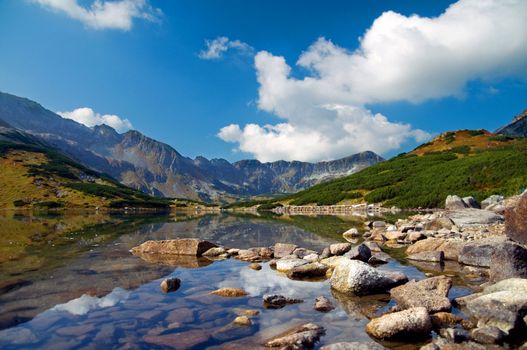 Mountains landscape. Tatra colorful picture