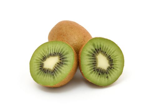 kiwis isolated on a white background