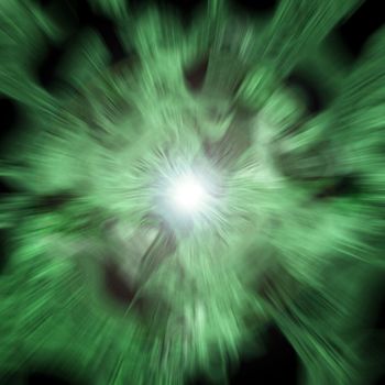 An abstract green background with a center focal point.