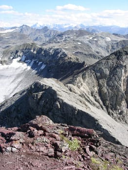 Magnificent Swiss Landscape Sesvenna Range.