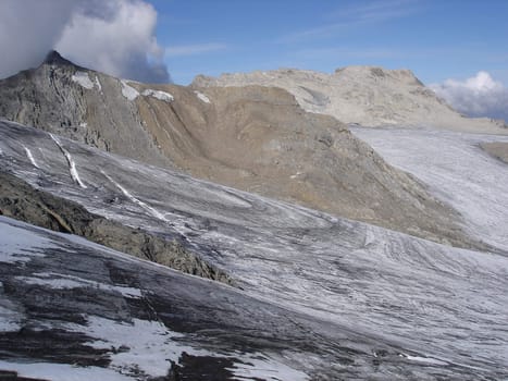 Brander Glacier Rhatikon Mountains On Swiss Austrian Border.