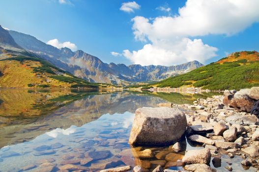 Mountains landscape. Tatra colorful picture