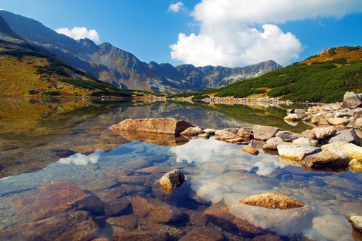 Mountains landscape. Tatra colorful picture