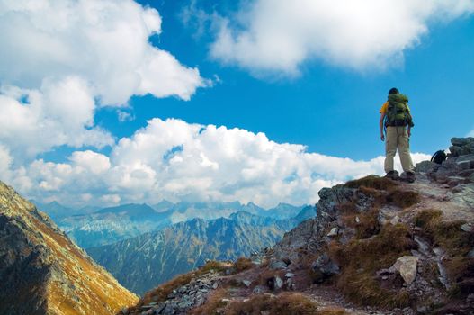 Mountains landscape. Tatra colorful picture