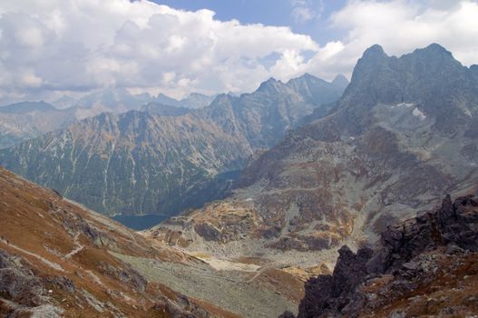 Mountains landscape. Tatra colorful picture