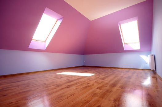 Empty clean interior