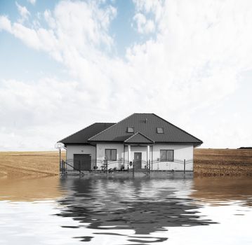 New house vision. Dream of a new home