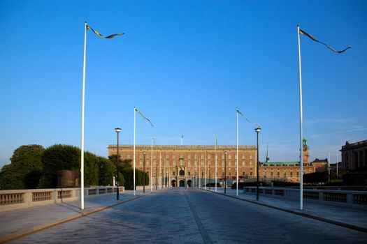 Royal palace in Stockholm, Sweden in Europe