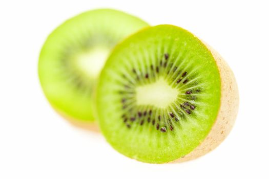 juicy kiwi isolated on white